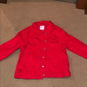 Distressed oversized jean jacket by Zara